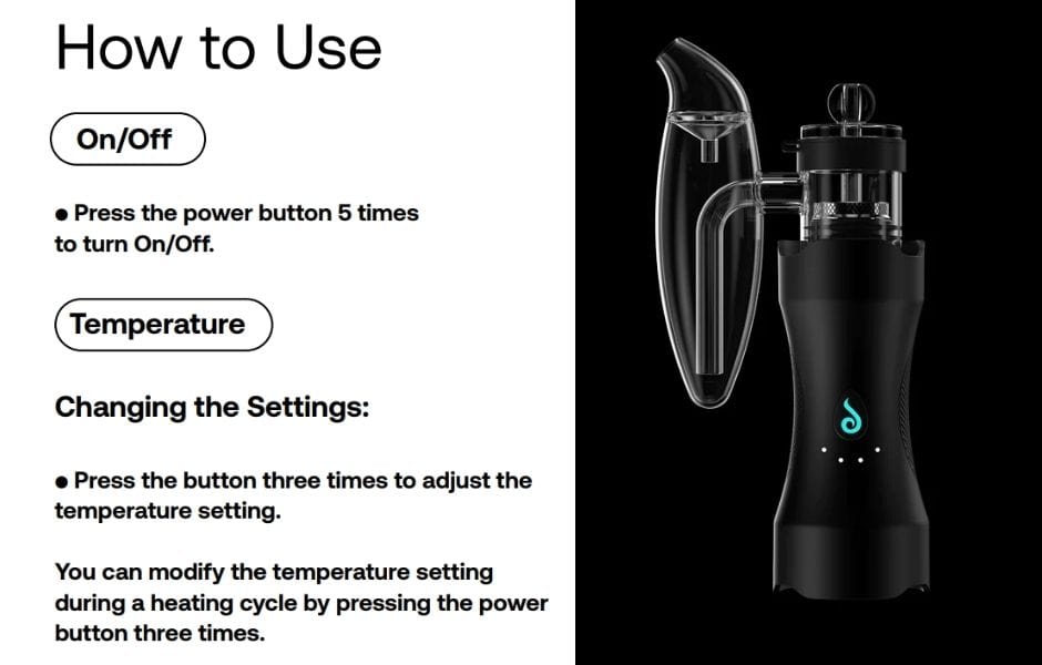 6 Dr. Dabber XS Mini Dab e-Rig Kit for Mind Vapes User Manual 2