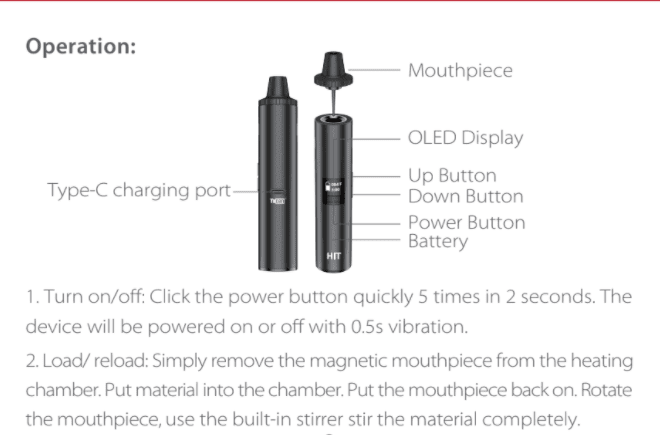 How to use Yocan HIT